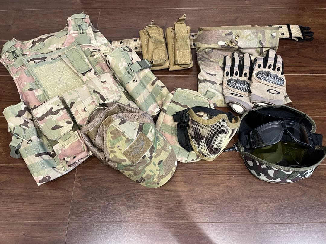 【サバゲー引退】 マルチカム プレートキャリア セット サバゲー用