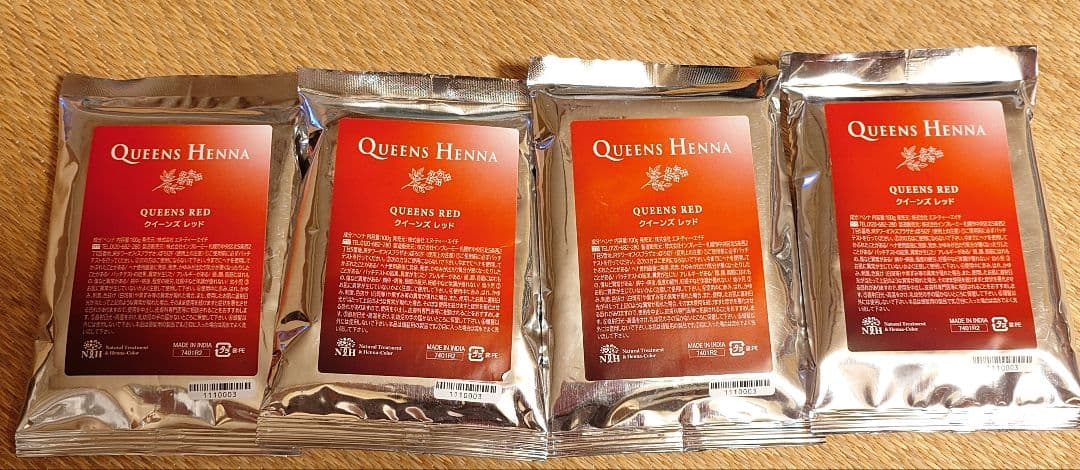 クイーンズヘナ クイーンズレッド 4袋セット クイーンズヘナ レッド2袋｜Yahoo!フリマ（旧PayPayフリマ）
