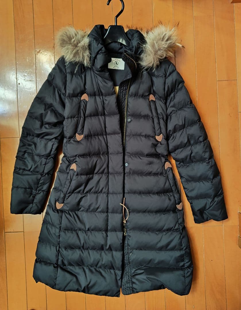 AIGLE レディースダウンコート 黒 美品 AIGLE（エーグル） ダウンコート ダウンジャケット GORE-TEX