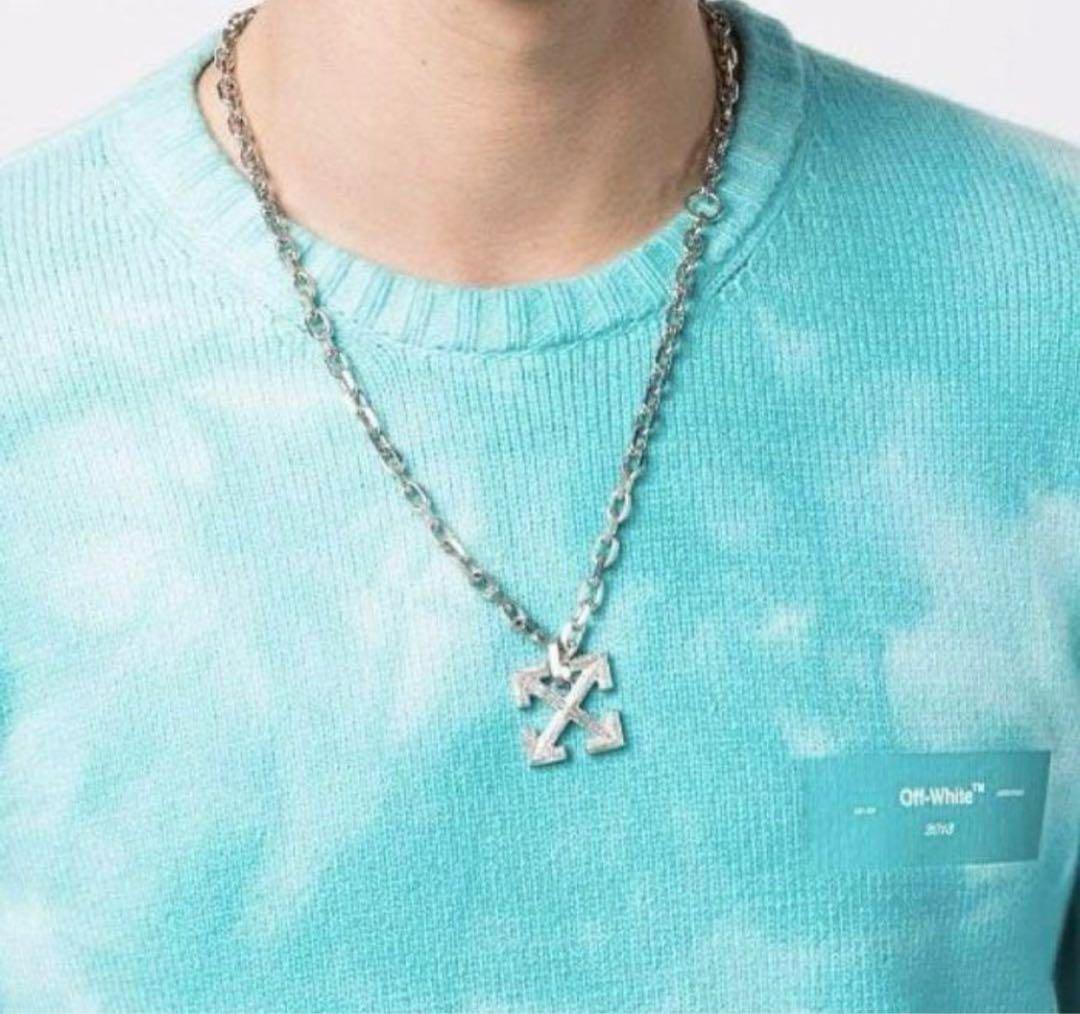 OFF-White オフホワイト アロー シルバーロゴ ネックレス チェーン