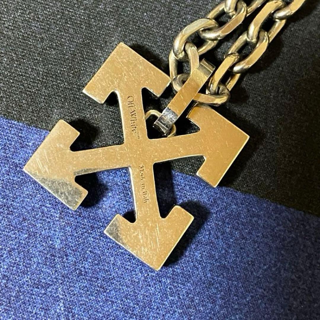 OFF-White オフホワイト アロー シルバーロゴ ネックレス チェーン