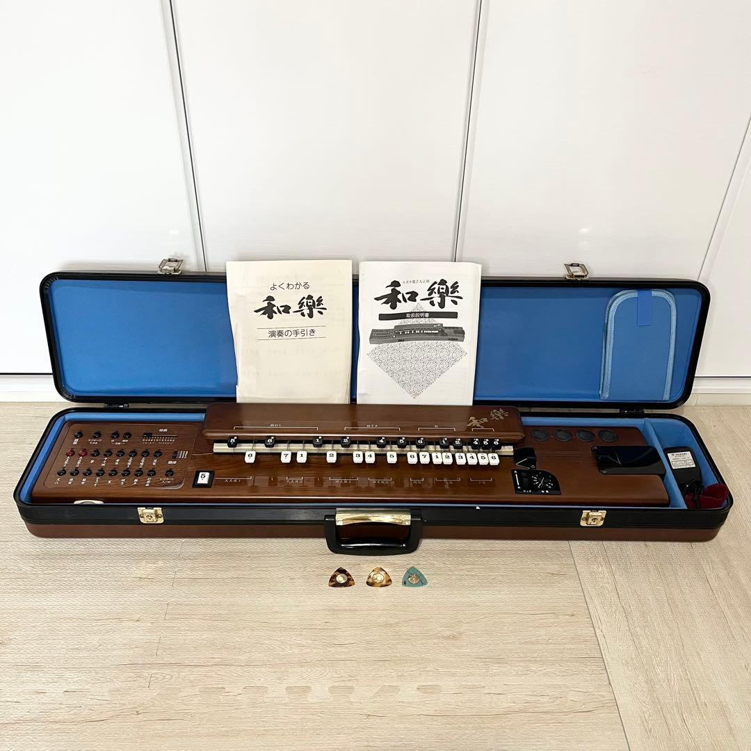 稼働品 SUZUKI 大正琴TES-100 専用ハードケース付