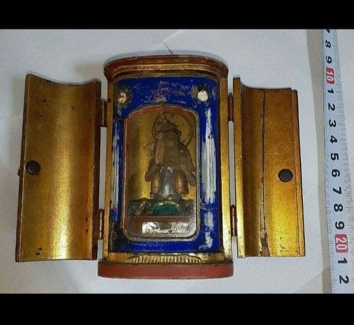 ダキニ天　仏像　E　厨子 Amazon｜仏像 荼吉尼天 騎狐像 荼枳尼天 お守り” 稲荷神様 ダキニ天