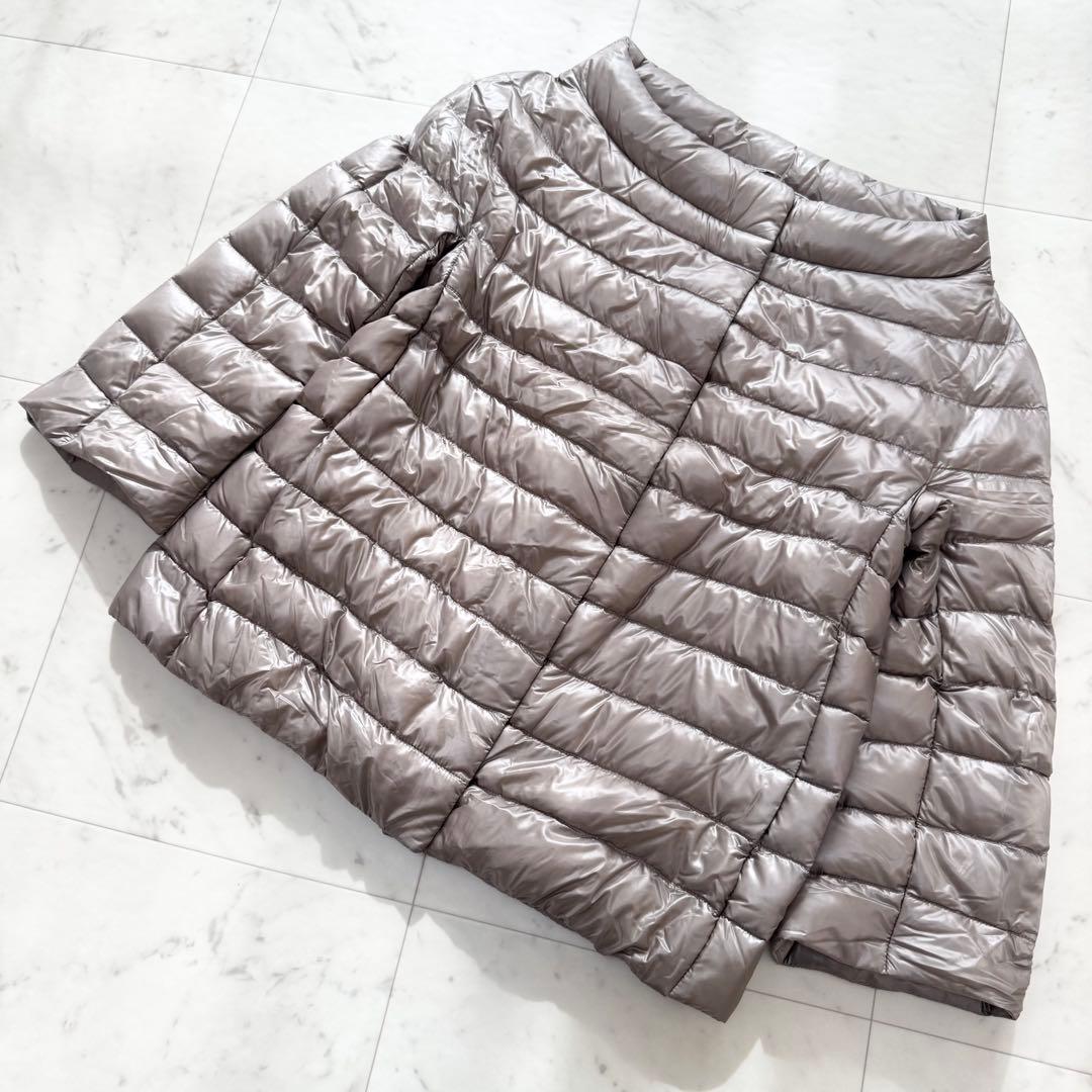 【美品】HERNO ヘルノ ダウン ライトダウン 手洗い 軽量 フレアスリーブ