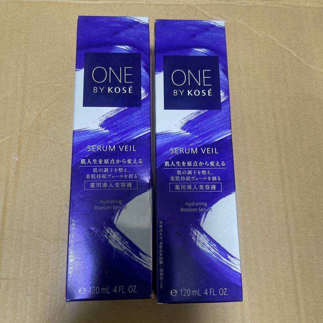 ONE BY KOSEセラム ヴェール 薬用導入美容液 120ml本体2個セット