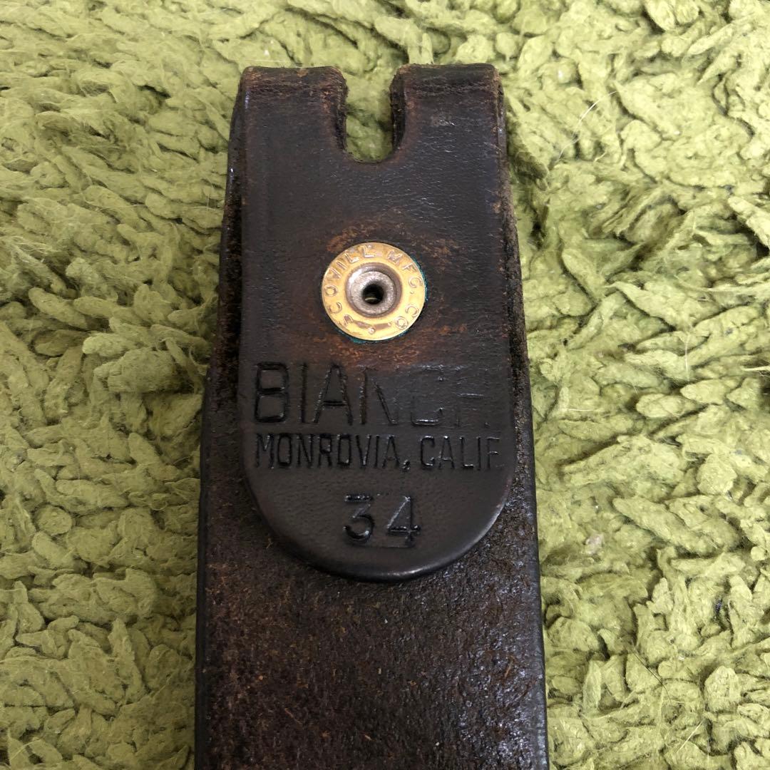 60s 70s ヴィンテージ ギャリソンベルト BIANCHI USA製