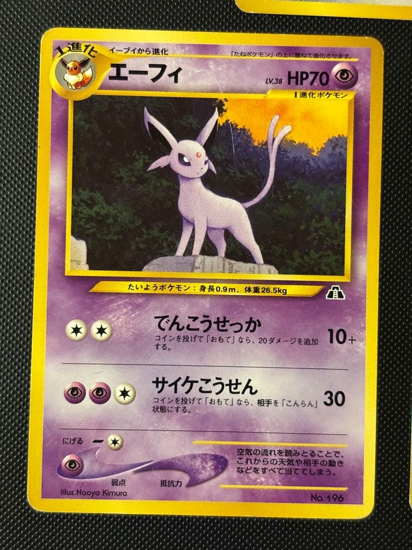 旧裏 美品 ブラッキー イーブイ ピチュー プレミアムファイル2 neo