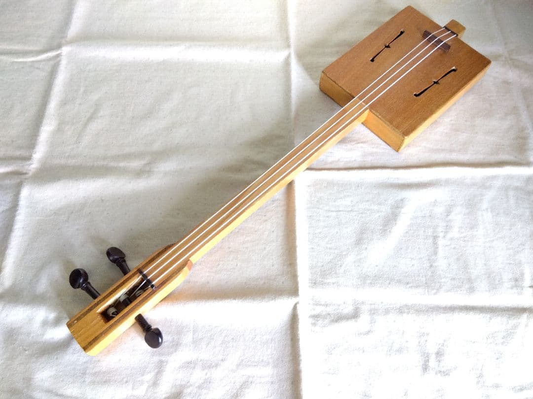小型板三味線　自作・中古品