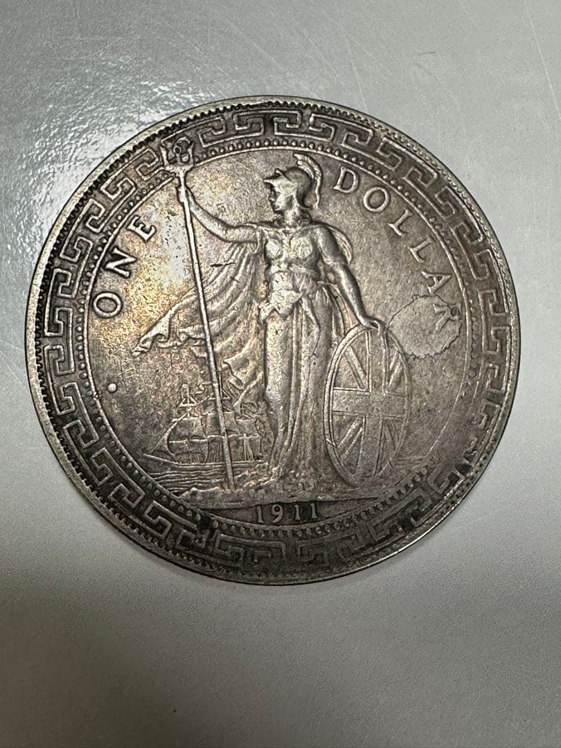 イギリス　貿易銀　イギリス銀貨　一圓銀貨　one dollar 銀貨　一枚銀貨 Amazon.co.jp: イギリス銀貨 貿易銀 1Dollar レプリカ 1900年 : ホビー