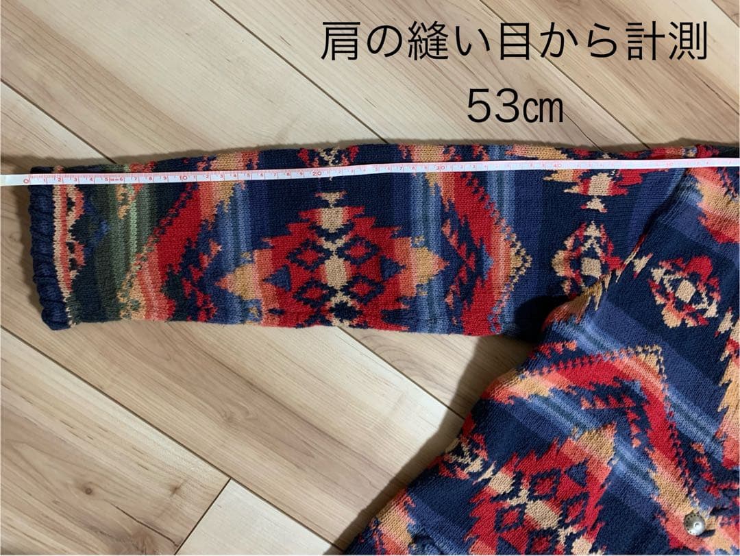 《Ralph Lauren》美品 ラルフローレン ハンドメイドニットMサイズ