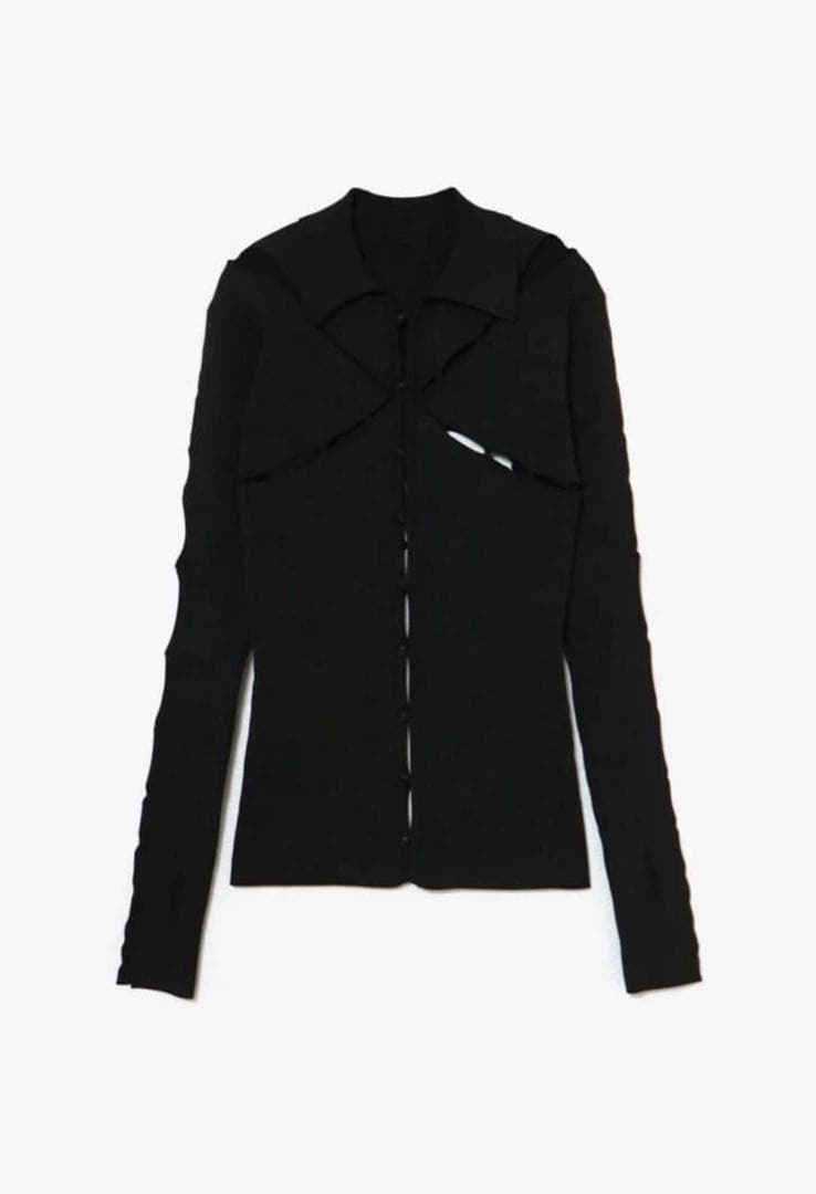 トップス theredthread knit fit tops single petal THEREDTHREAD / ザレッドスレッド】S knit fit tops single petal