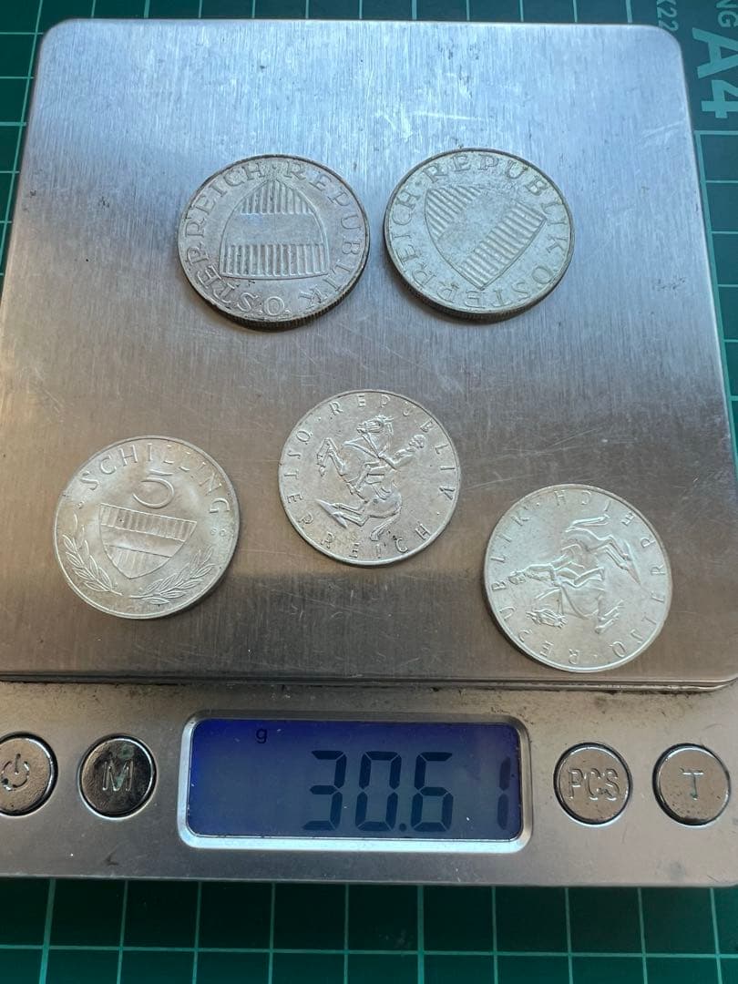 外国銀貨　オーストリア銀貨5枚まとめロット