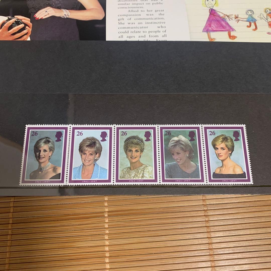 未使用 プリンセスダイアナ切手 ダイアナ妃追悼記念切手 イギリス