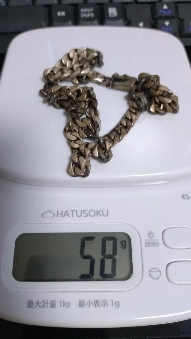 シルバー喜平ネックレス 58g