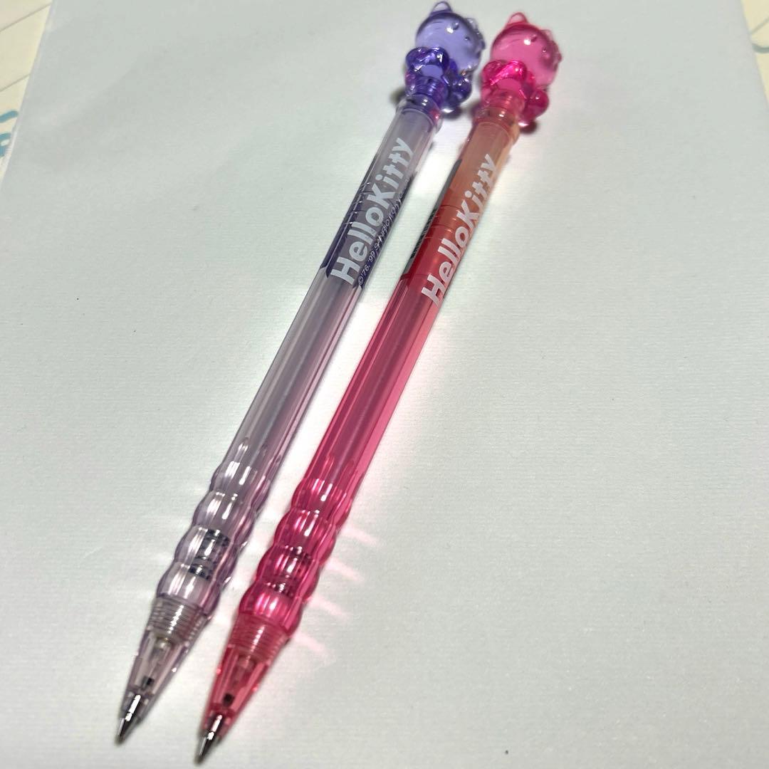 激レア 新品未使用】ハローキティ クリアシャープペン 平成レトロ