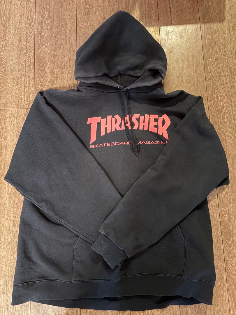 Thrasher ロゴ ブラック パーカー