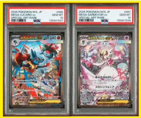 PSA10連番】メガサーナイトex SAR メガルカリオex SAR +オマケの通販は