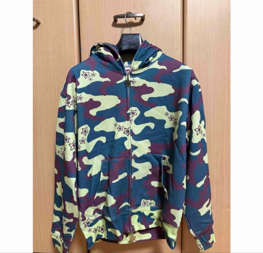 starteamパーカー　迷彩 フルジップ ダブルジップ
