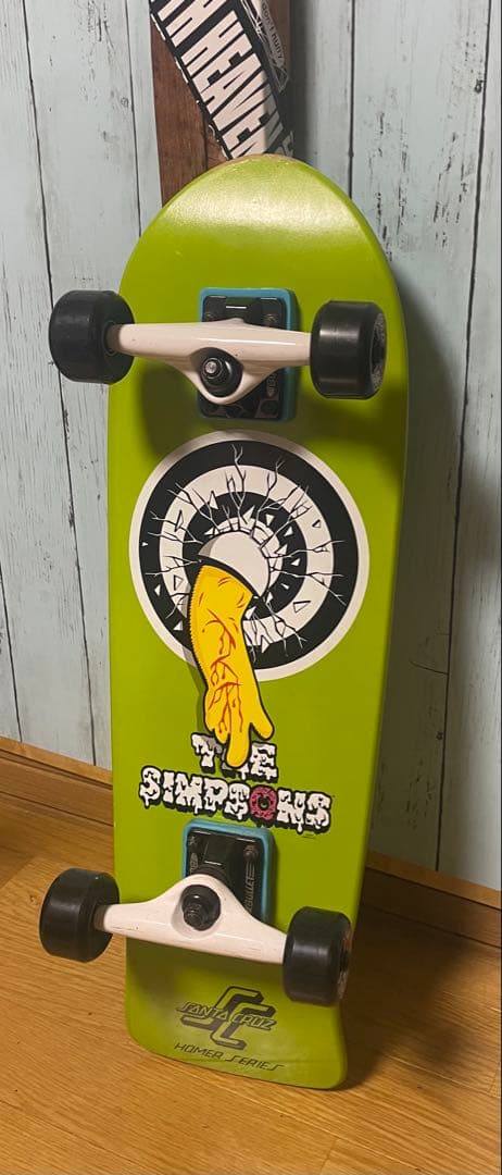 Santa Cruz スケートボードデッキ The Simpsons グリーン