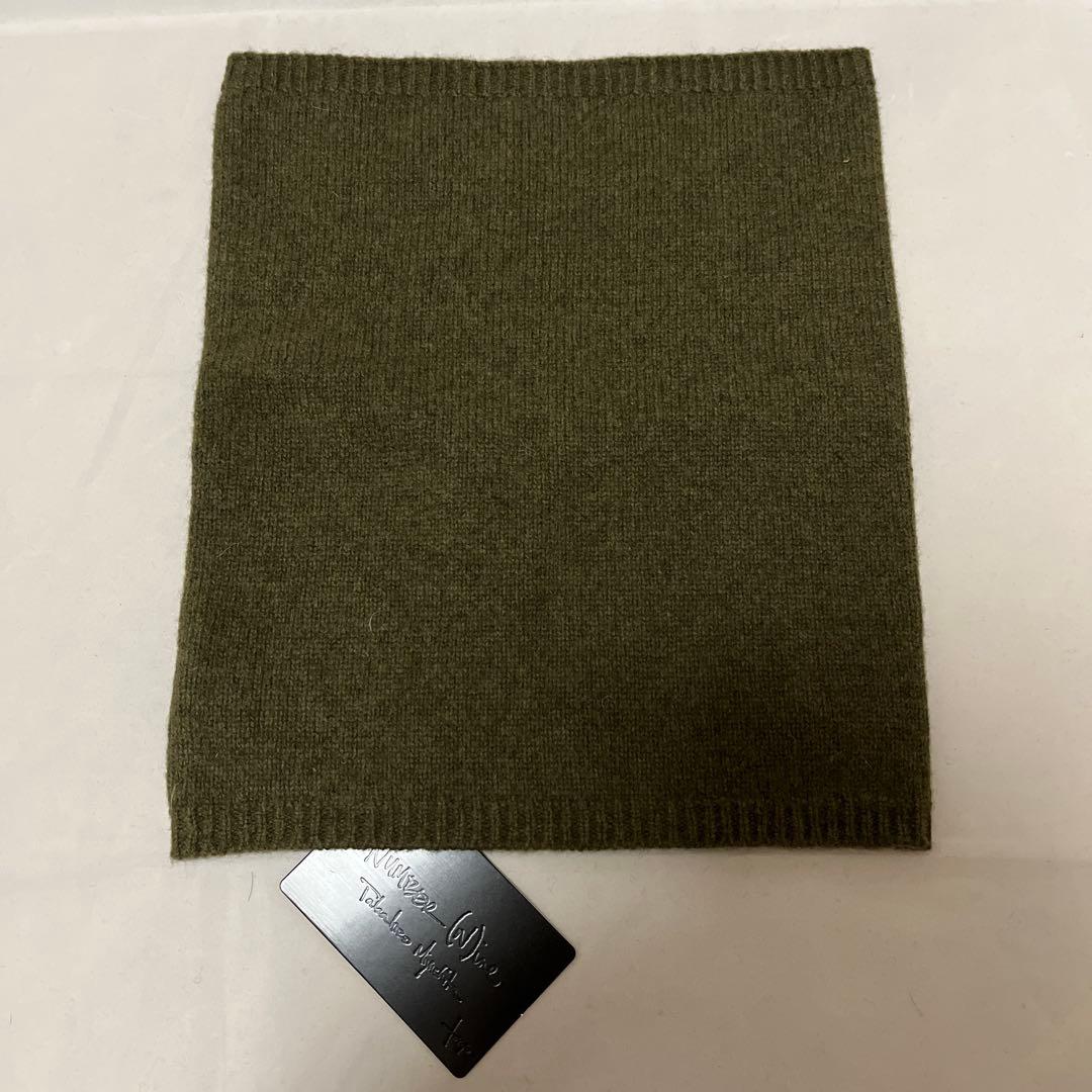 新品 ナンバーナイン 04AW GIVE期 ウール ネックウォーマー オリーブ ナンバーナイン number nine 2002aw ジョージ期 ネックウォーマー