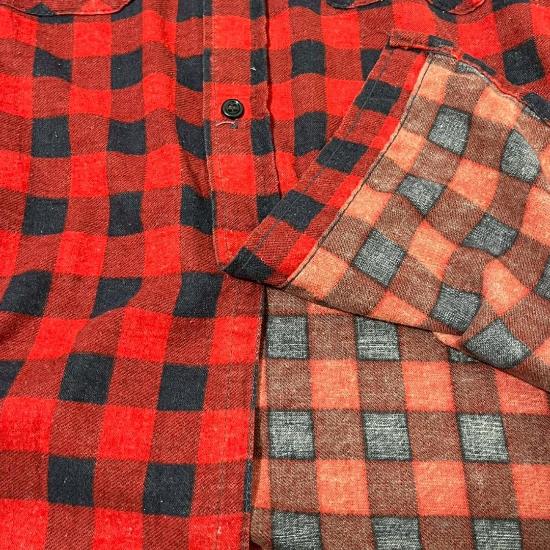 80s FIVE BROTHER ブロックチェック プリネル 赤×黒 PM97 - メルカリ