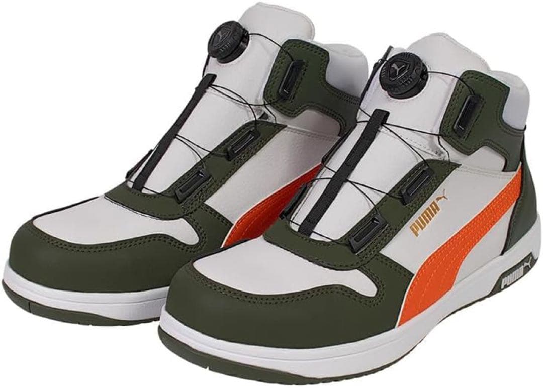 Puma ハイカット安全靴 オリーブグリーン