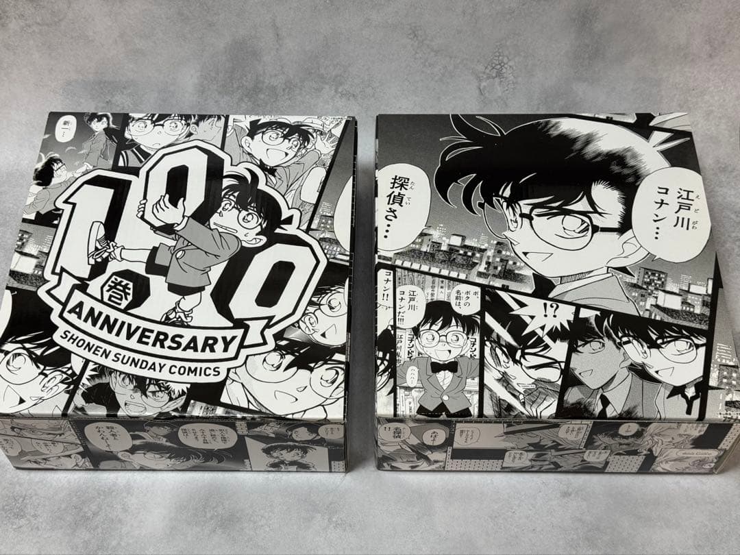【限定•美品】名探偵コナン 1-107巻＋100巻記念オリジナル収納BOX2個付