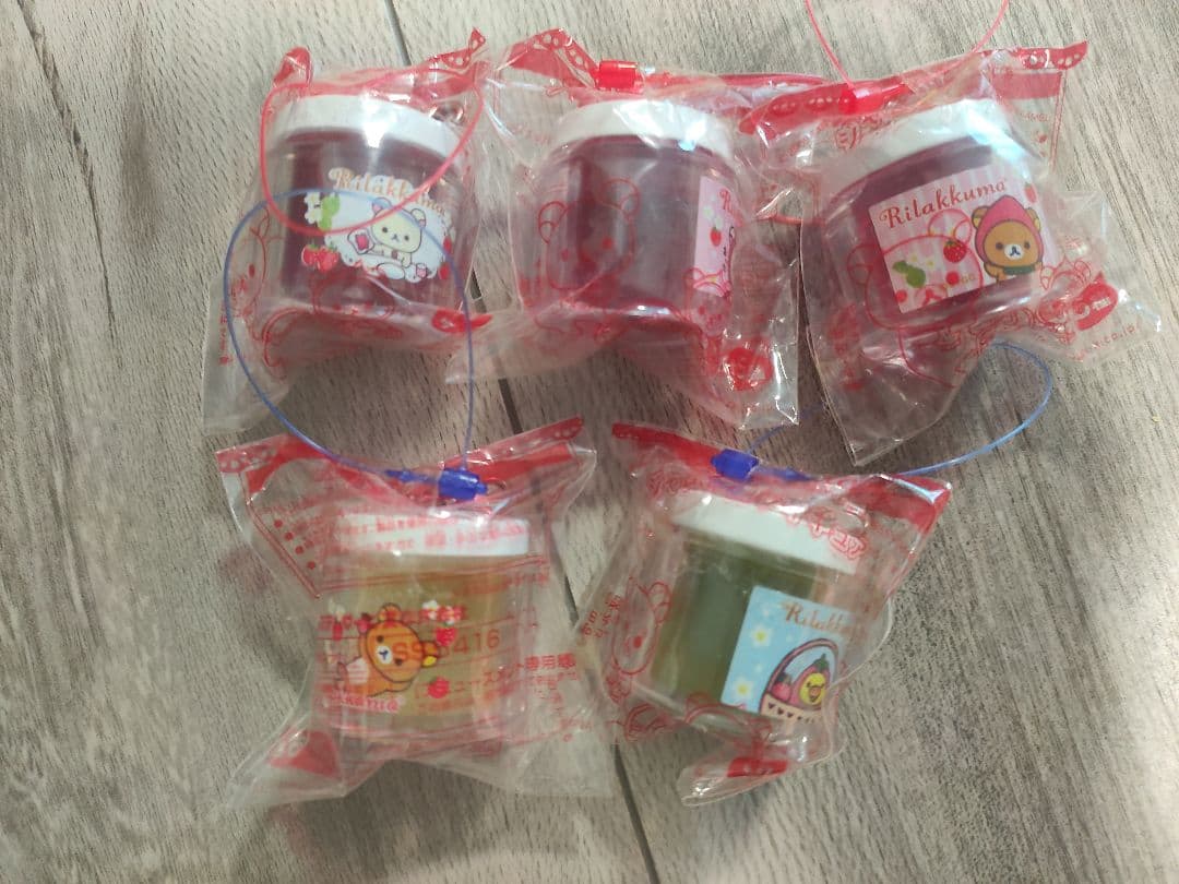 リラックマ　ジャムびんフィギュア　全5種セット