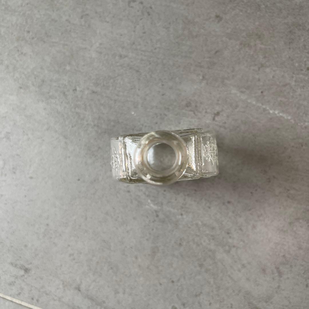 白玉ソース アンティーク ガラス 大日本大阪野村吟醸 注ぎ口と底汚れ