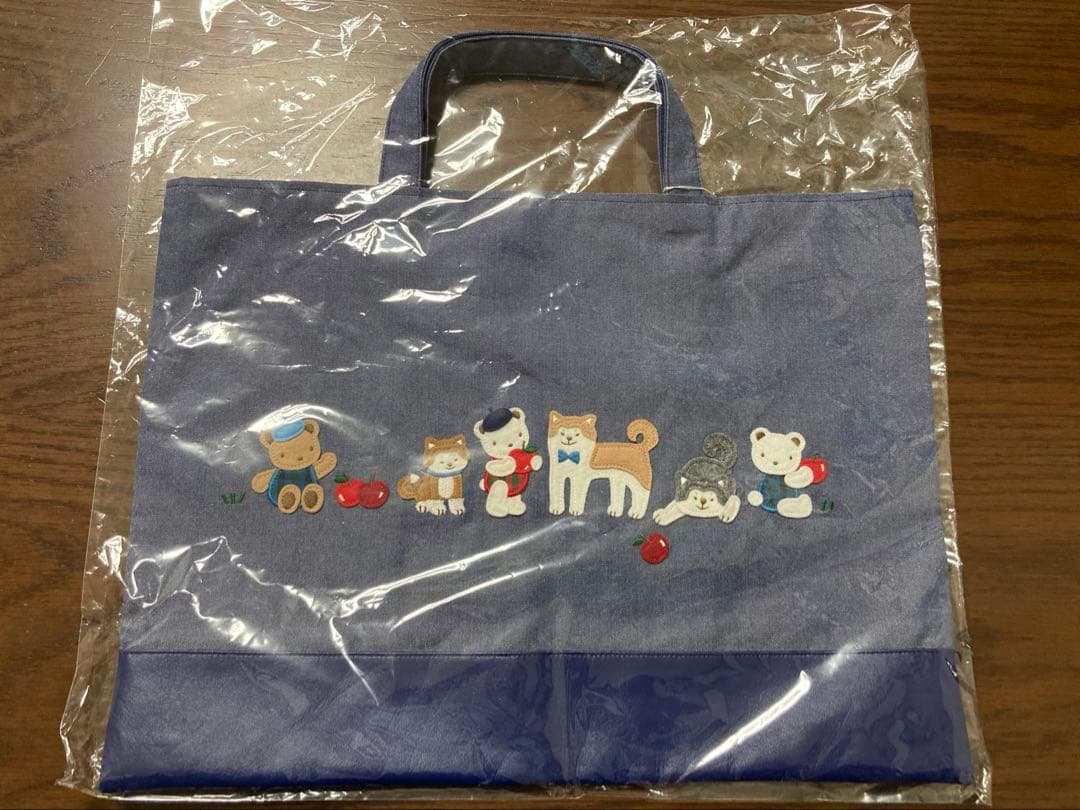 ファミリア ふるさと納税 レッスンバッグ デニムバッグ 秋田犬 - メルカリ