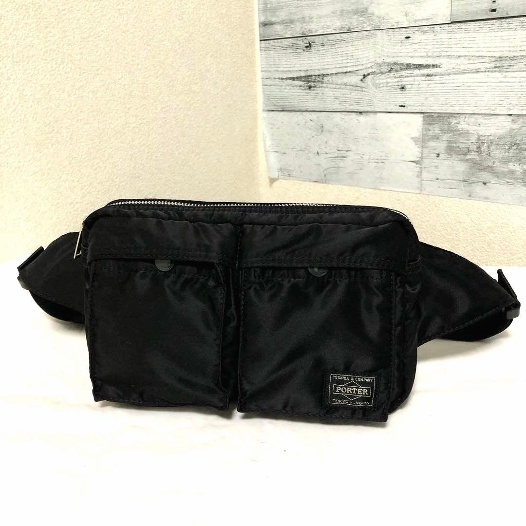 未使用級✨新型 ポーター タンカー ボディバッグ ウエストバッグ 黒 吉田カバン