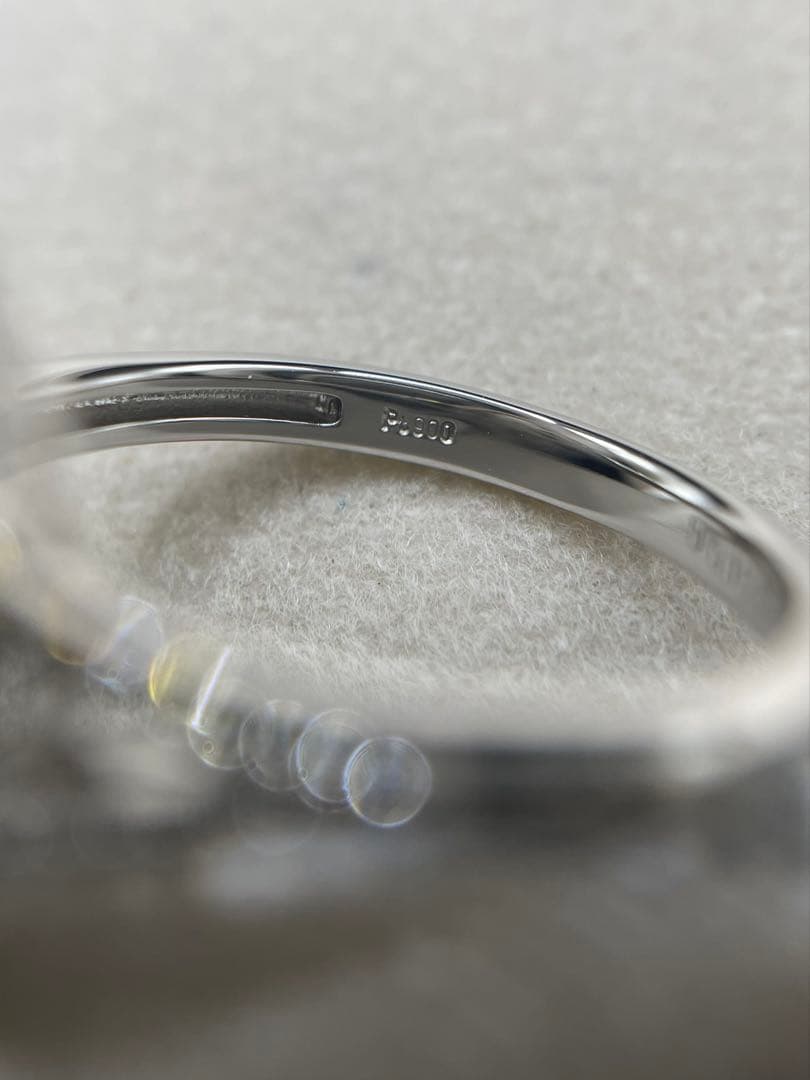 専用JL204☆高級 アレキサンドライト0.4ct ダイヤ pt リング ソ付