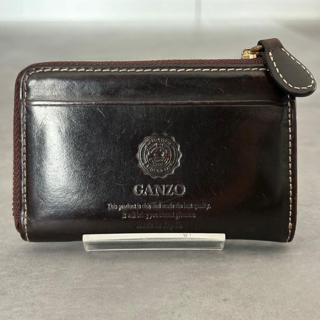 GANZO bridle casual レザーケース 小銭入れ ブラウン