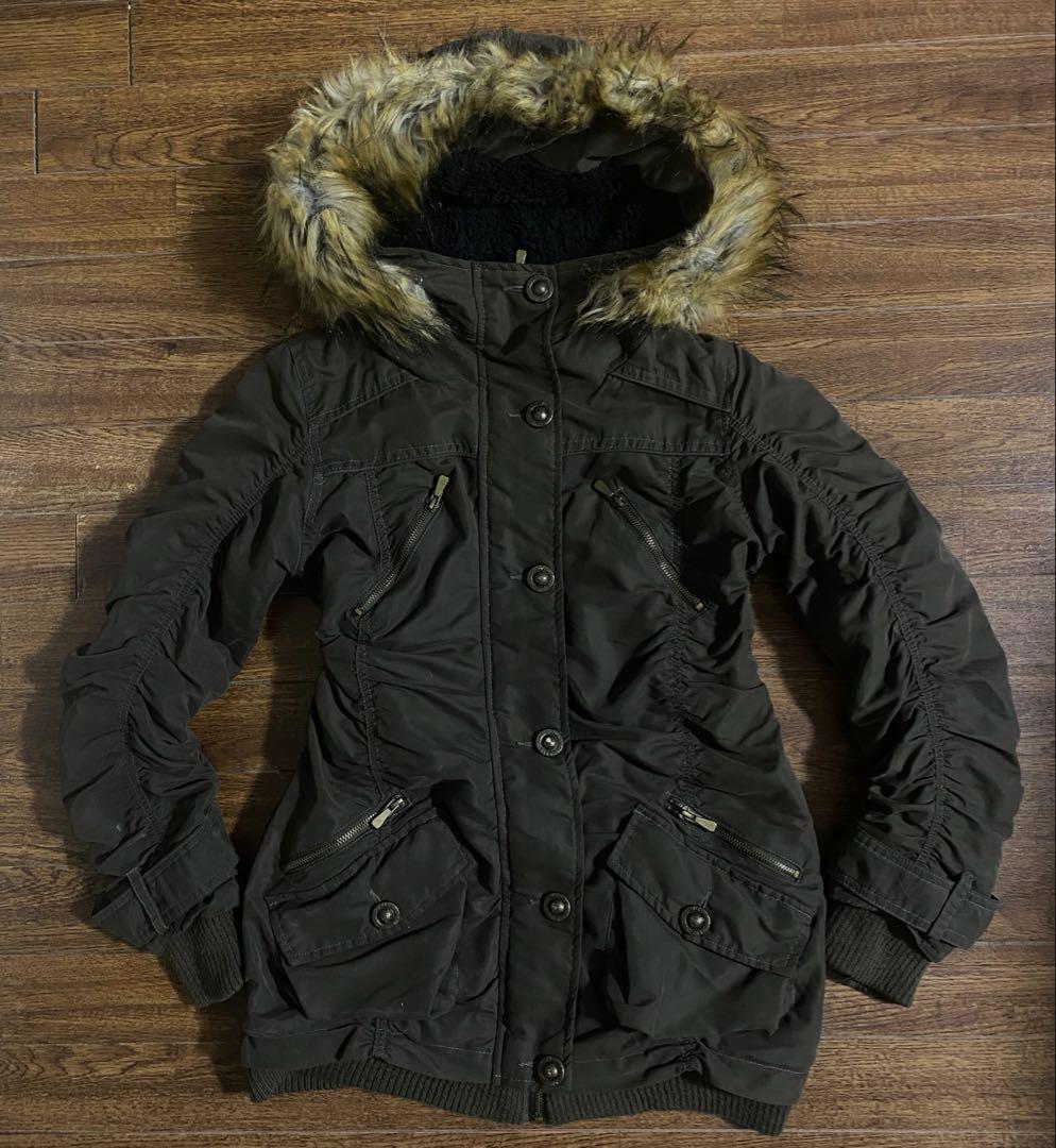 平成ギャルY2Kファーミリタリージャケットarchive グランジ森ガール裏ボア