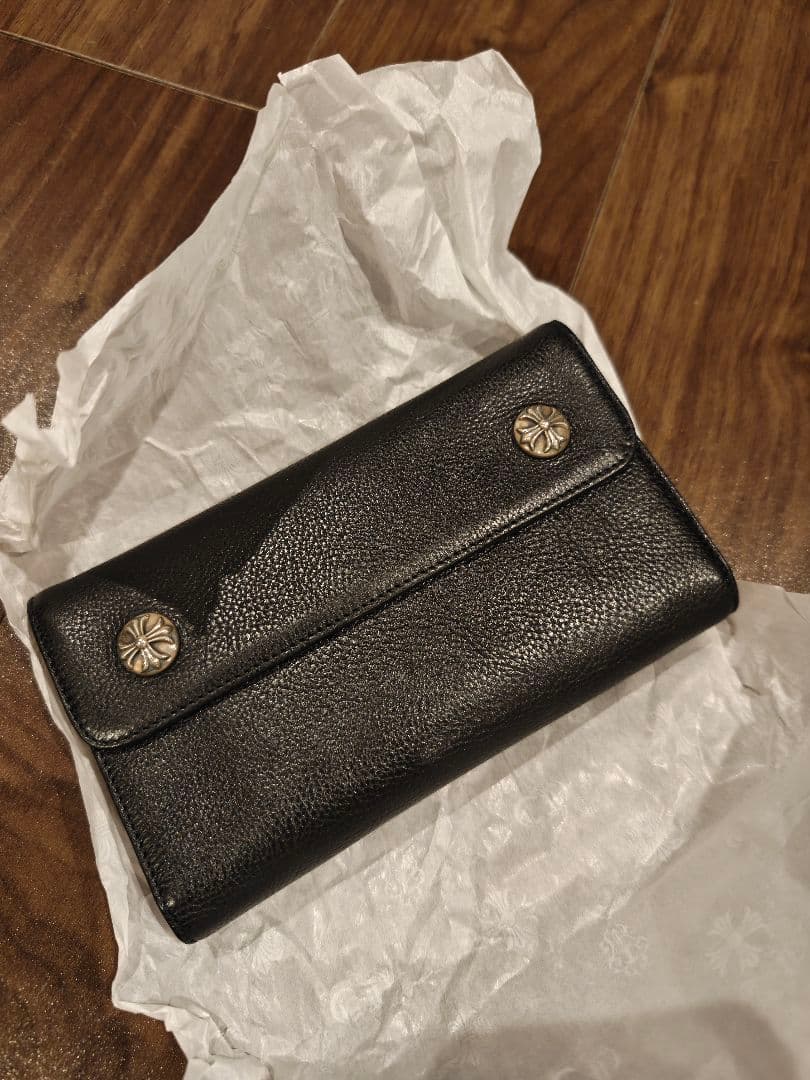 新品クロムハーツ　Wave Long Wallet ウェーブ ロング ウォレット