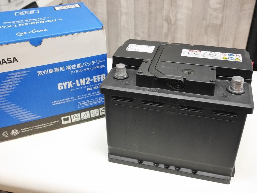 【未使用 送料込】GSユアサ GYX-LN2-EFB 欧州車 高性能 バッテリー
