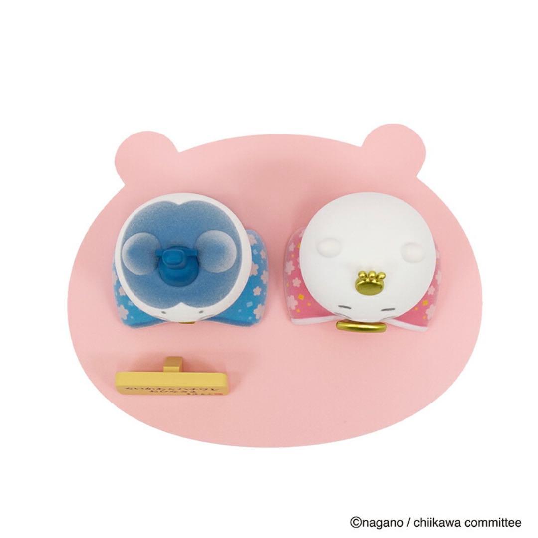 新品／ちいかわ＆ハチワレ ミニ雛人形 ひなまつり 吉徳 おひなさま