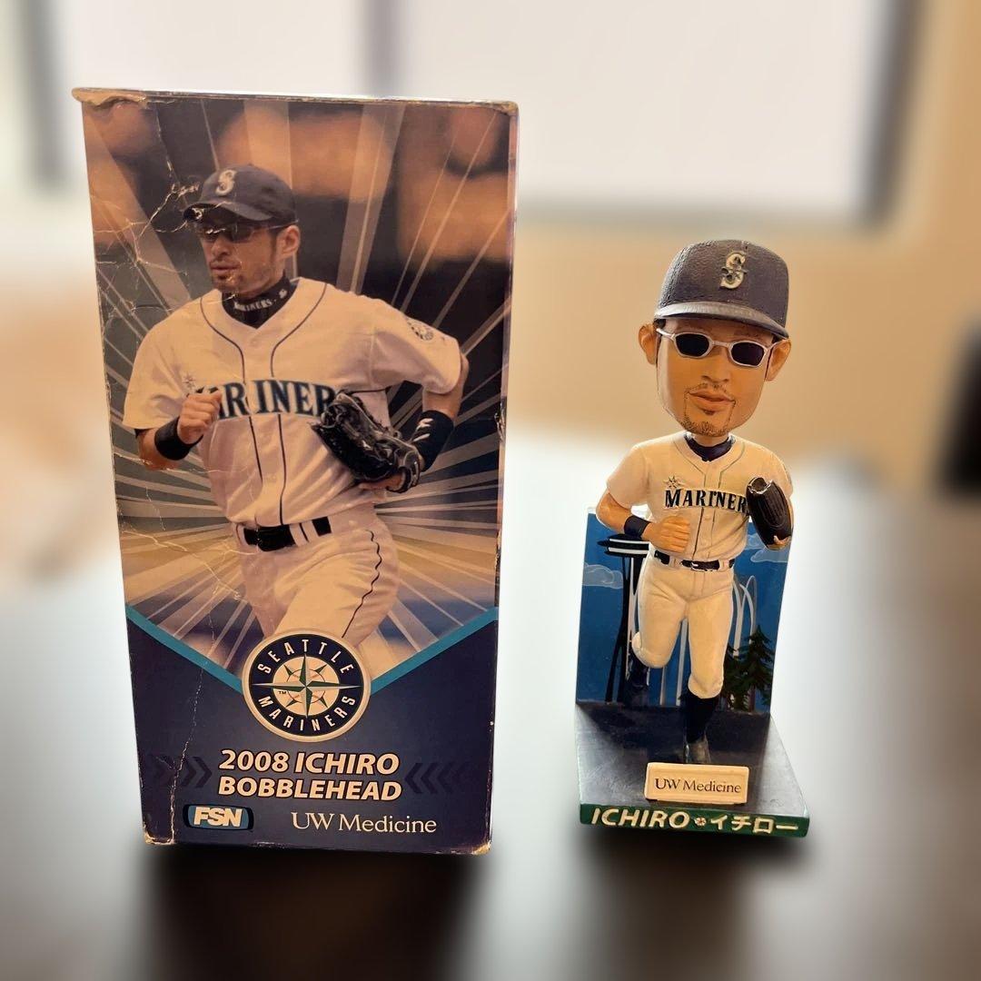 【非売品】【箱付き】2008 イチロー フィギュア ICHIRO イチロー - MLB公式・限定 Collector's Bobblehead (記念台座付