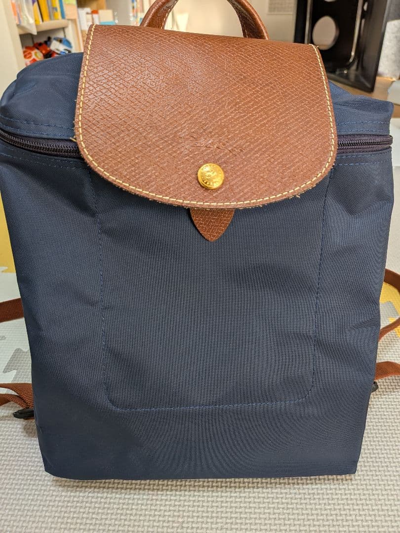 Yuna　ロンシャン　　リュック　ネイビー ル プリアージュ® オリジナル M バックパック ネイビー - ファブリック