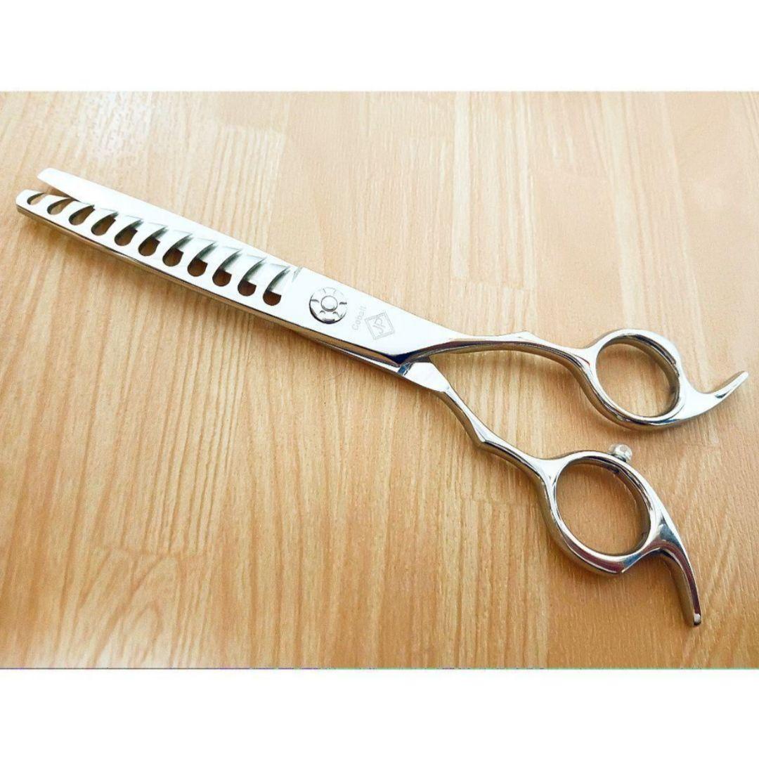 切れ味抜群プロ用ブレンダーセニングシザーブレンディング理美容師＋トリマーペット可