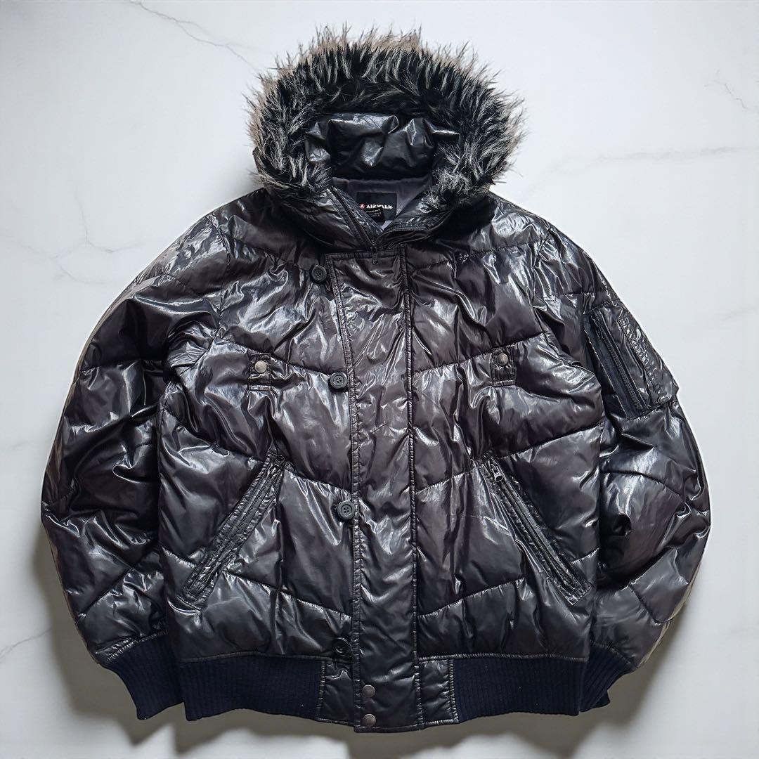 00s Y2K old AIRWALK shining fur jacket - メルカリ