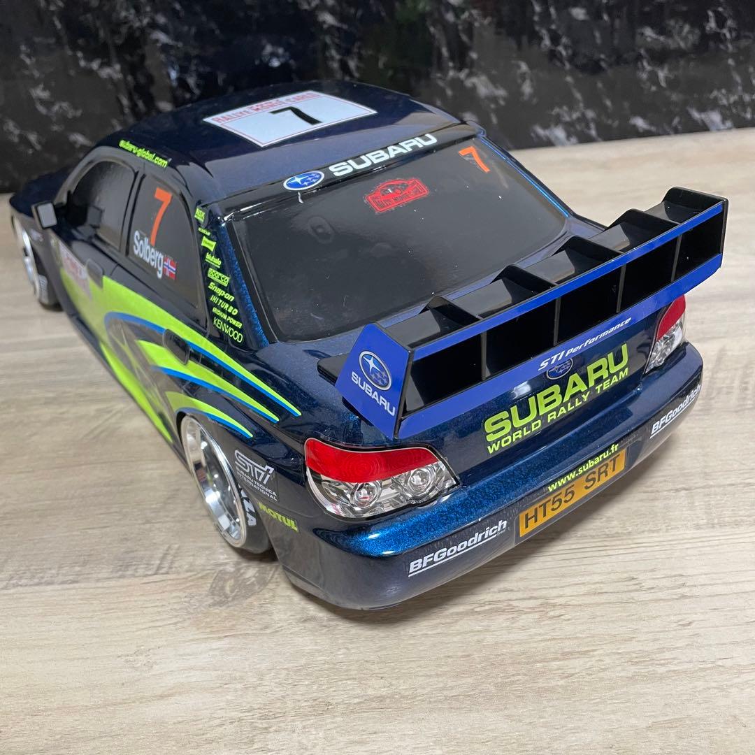 タミヤ スバル インプレッサ 1/10 ラジコンボディ 塗装済 ラリー 塗装