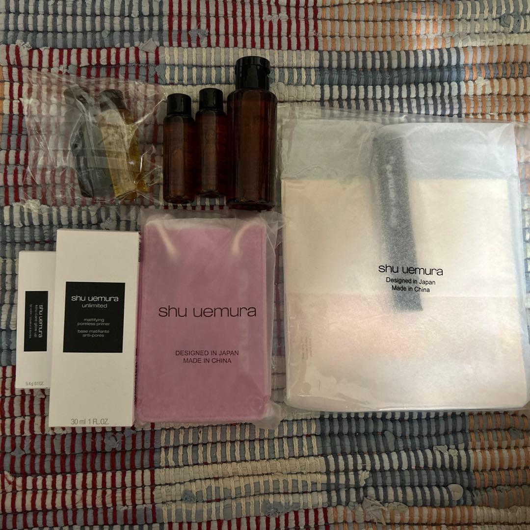 shu uemura セット　プライマー、リップ現品　新品♪