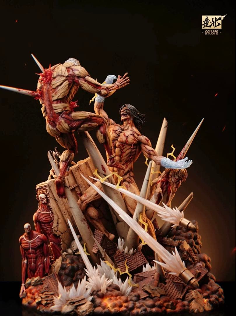 進撃の巨人 巨人対戦 宣戦 フィギュア ガレージキット