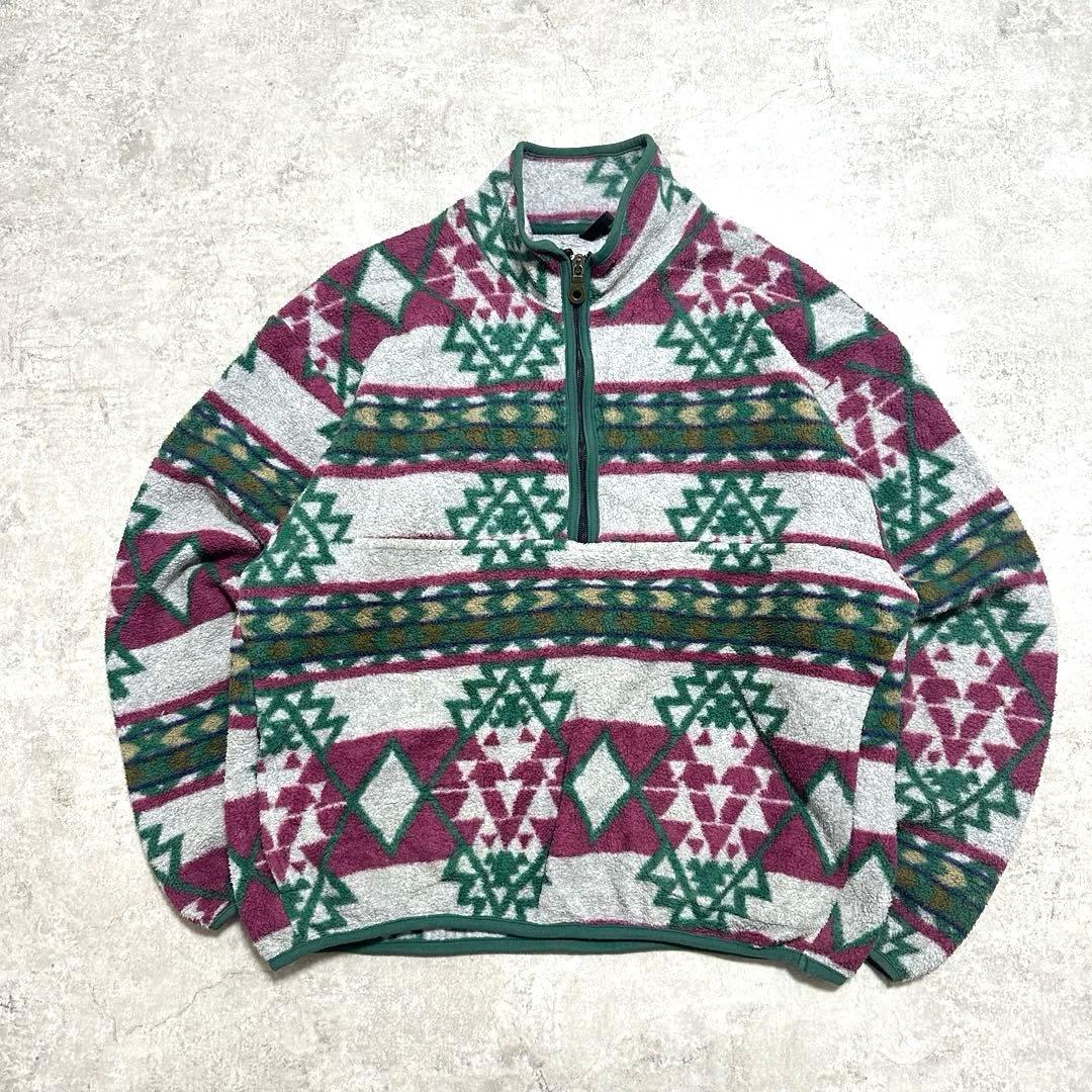 90s USA製 ウールリッチ WOOLRICH ネイティブ柄フリース - メルカリ