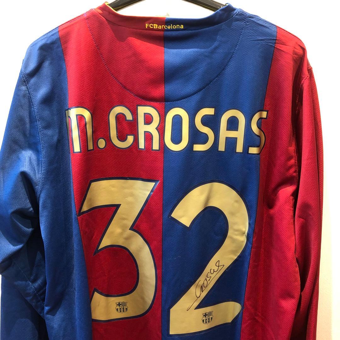 【お宝】【1月SALE】マルク・クロサス選手　サイン入りジャージ バルセロナ