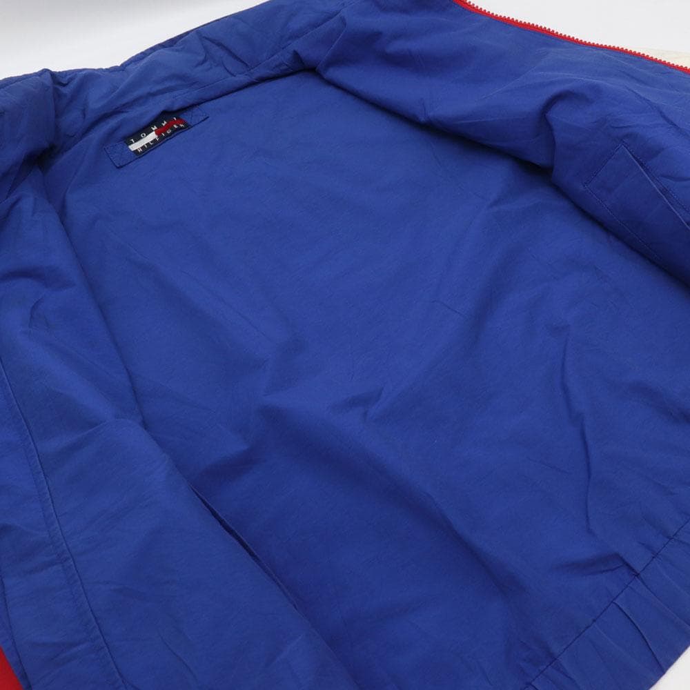 希少！90s トミーヒルフィガー 背中ロゴ刺繍リバーシブルナイロン