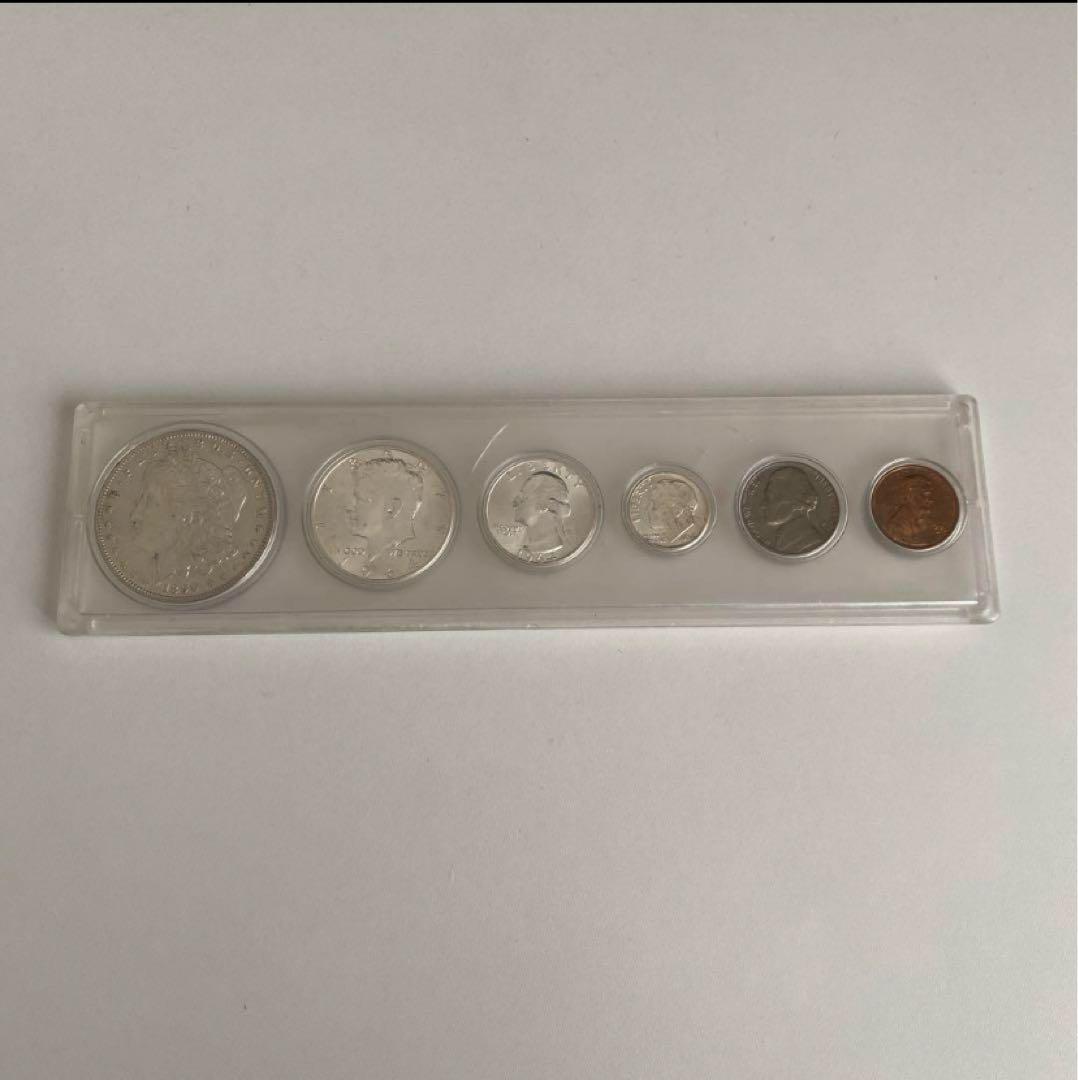 アメリカ モルガンダラー 銀貨 リバティー 6枚セット アメリカ 1921年 1ドル銀貨 モルガンダラー（極美～未使用