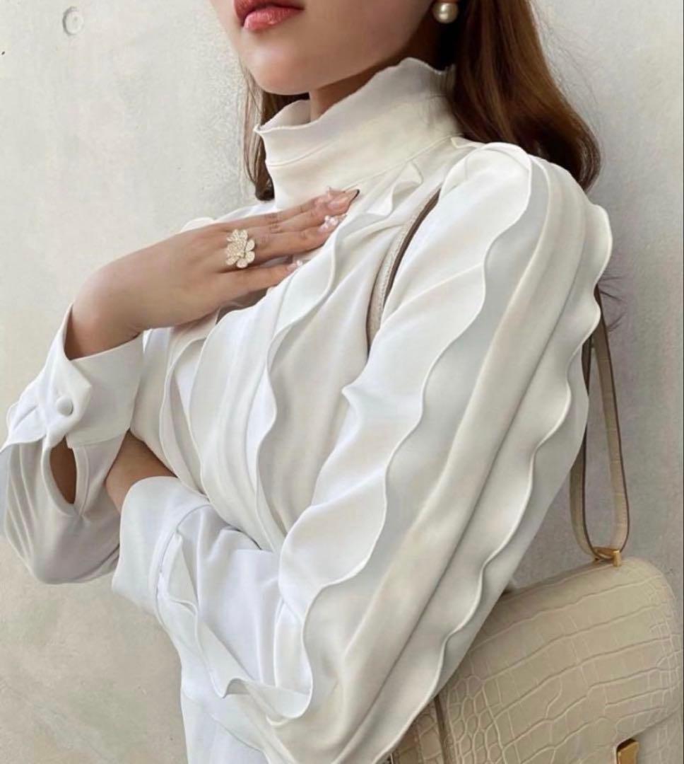 sheller シェリエ eleganceフリルブラウスシャツ tocco closet（トッコ クローゼット） ブラウス シャツ ラッフルフリル