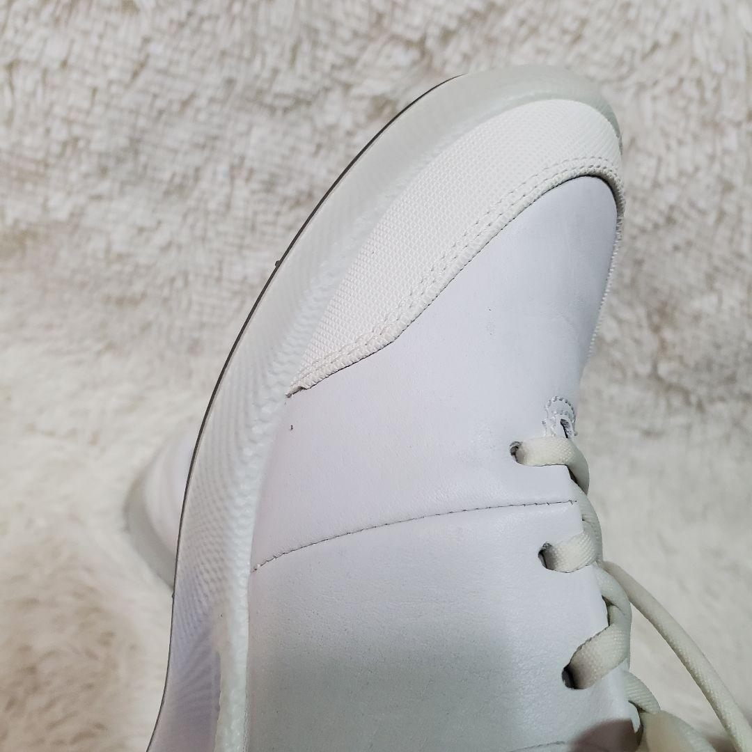 試着のみ】ecco ゴルフシューズ バイオム スパイクレス 24cm ホワイト